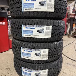 (4) - 225/60/16 Sailun Ice Blazer WSTX Snow Tires