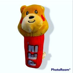 PEZ Valentine's Day Candy Love Teddy Bear Plush 7in