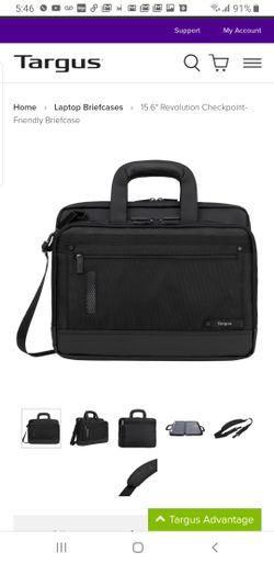 15.6" Revolution Checkpoint-Friendly Briefcase BRAND NEW Retails $95