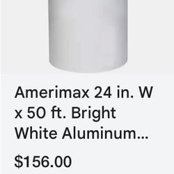 Amerimax 24 in. W x 50 ft. Bright White Aluminum Trim Coil   Also available for sale: Milwaukee Hilti Dewalt Ridgid Ryobi makita husky Klein Tools Bos