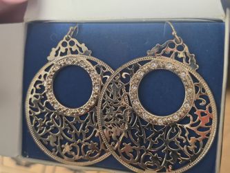 Gold hoop earrings