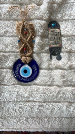 Nazar Evil Eye Wall Hanging and Islamic Wall Scroll