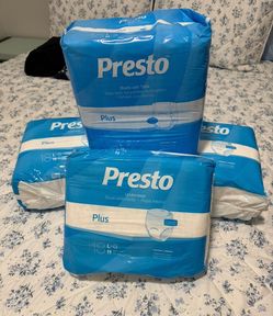 Box of 4 packs Presto Adult Incontinence Underwear & Briefs Size L