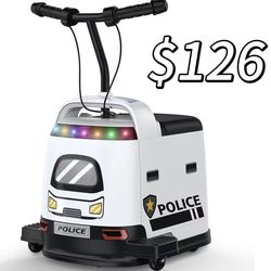 😀 ANPABO 24V Riding Toys for Kids 3-12, Max 5MPH w/180W Brushless Motor, Kids Electric Car w/Safety Speed Limit & Anti-Tip Wheels, Ride On Toys for Q