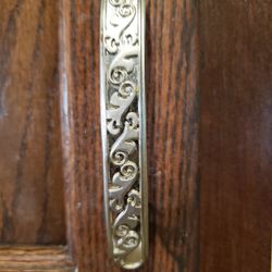 Chrome Cabinet Handles, 4 Inch hole Pattern