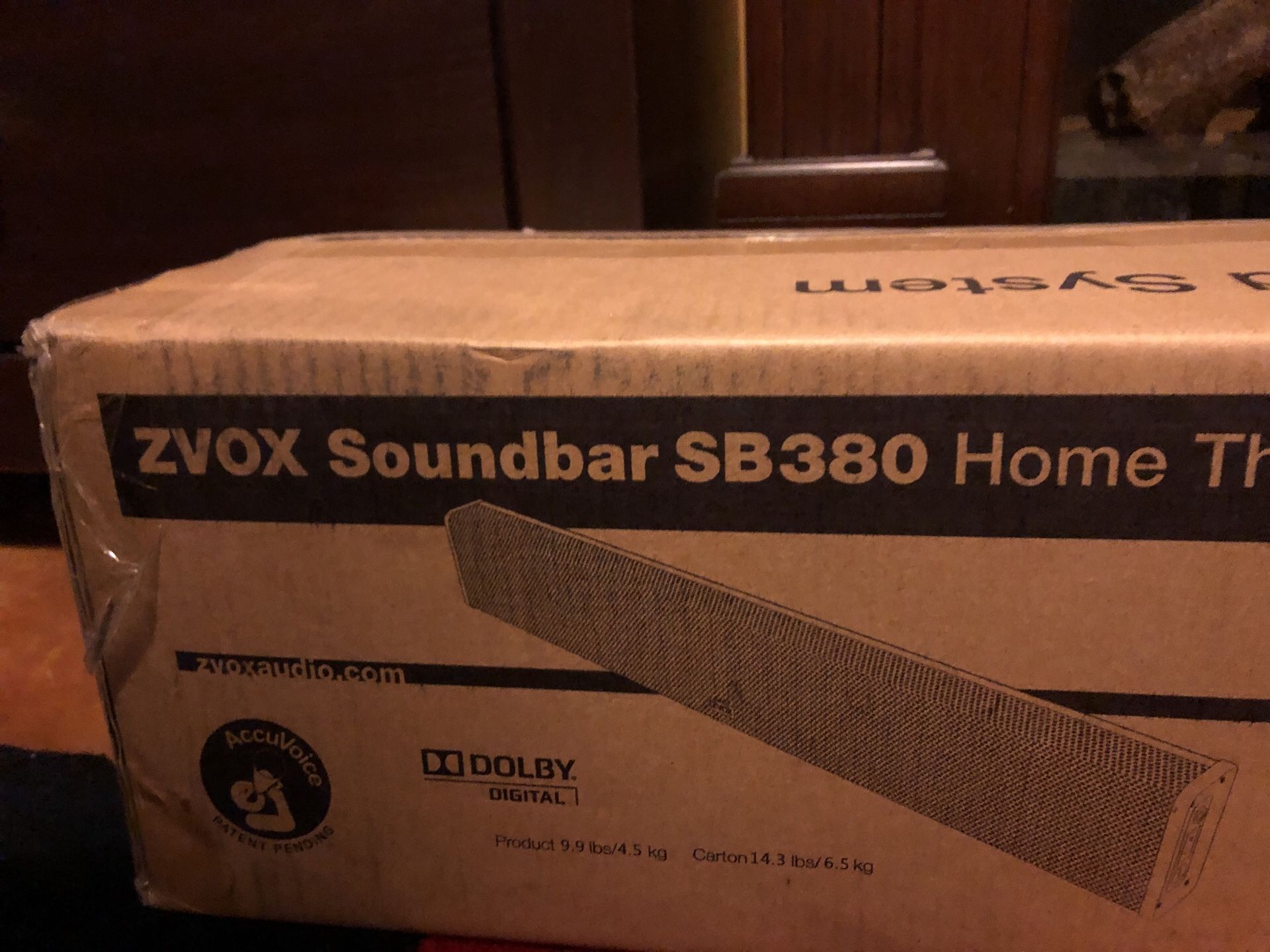 ZVOX SOUNDBAR SB380 HOME THEATER SOUND SYSTEM