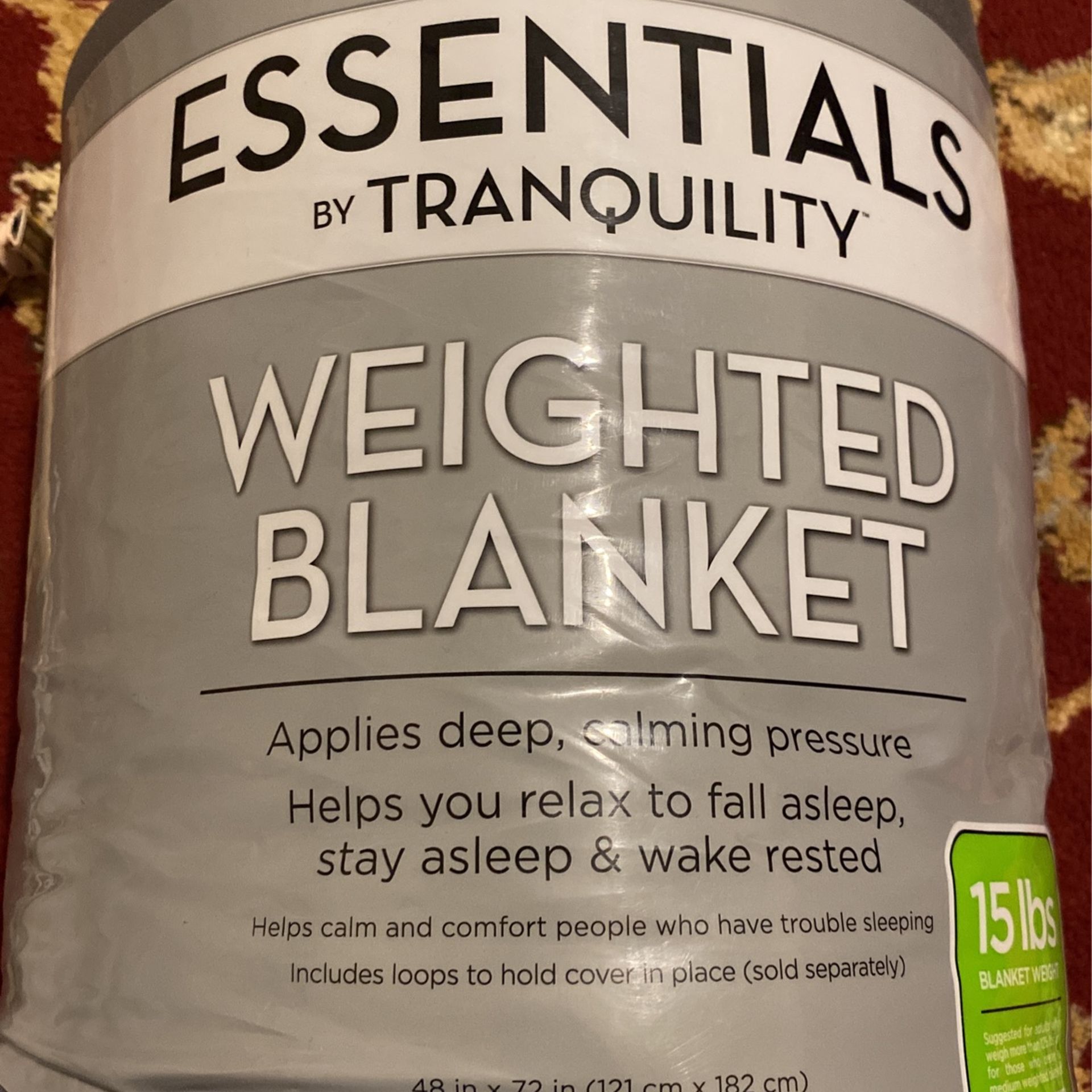 Weighted Blanket (Dark Grey,48"x72"-15lbs) Cooling Breathable Heavy Blanket Microfiber Material with Glass Beads Big Blanket for Adult All-Season Summ