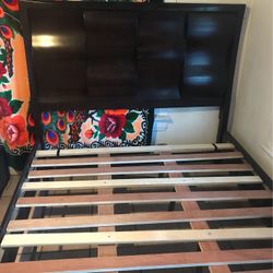 Queen Size Bed Frame With 2 Drawers