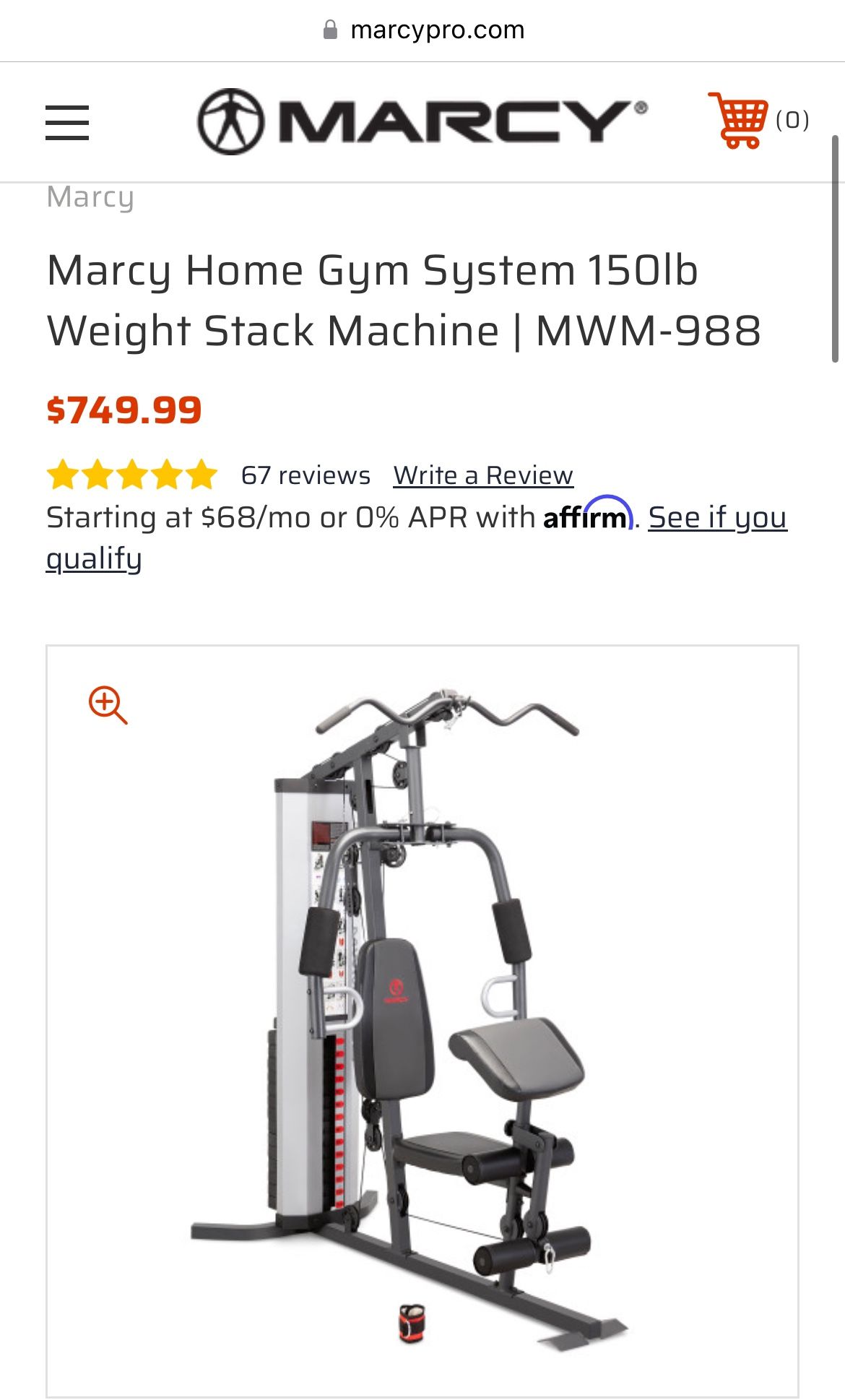 New Marcy Home Gym - MWM-988