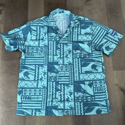 San Jose Sharks Hawaiian Shirt Size Medium
