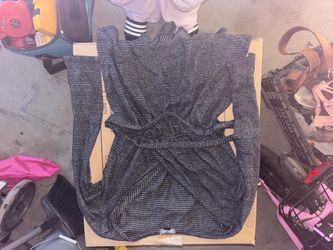 Gray Heathered Knit Dress or Romper