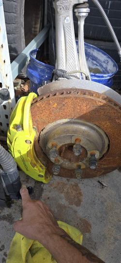 2022 Porche Panomara Front Lt Suspension Caliper Rotor 