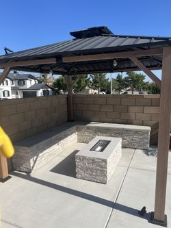 Fire Pit And Bench  Custom 