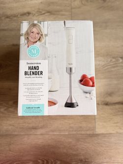 New Martha Stewart Immersion Hand Blender 500W - Variable Speed + Turbo, with Beaker