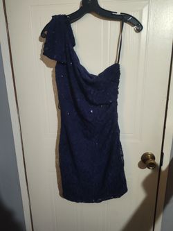 Blue with sparkles dress