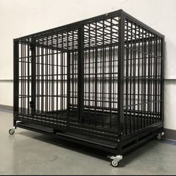 48” Heavy Duty 🐾 Dog Kennel Cage‼️👀🐶🐾