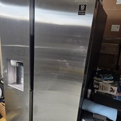 Stainless steel Samsung refrigerator
