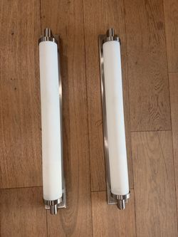 Restoration hardware chandler sconces brushed stainless