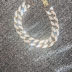  Diamond Cuban link bracelet 