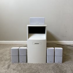 Bose Acoustimass 16 Series II 5.1 Home Theater Surround Sound Speaker System 5 Double Cube Speakers and Subwoofer