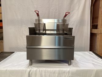 NEW Connerton-CSF-24 - Thermostatic SHALLOW FRYER with 2 or 3 Baskets, Total 60.000 BTUs best for Frying and Grilling