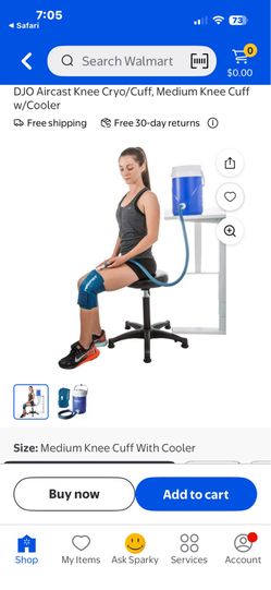 Aircast Knee Cryo Cuff Medium Knee Cuff w/Cooler