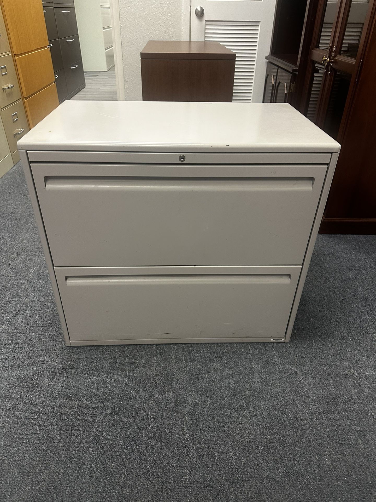 OFFICE/HOME FILE CABINET 2 DRAWERS LATERAL METAL FILE 