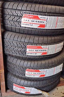 225/60R16 Set Of 4 Firestone New Tires