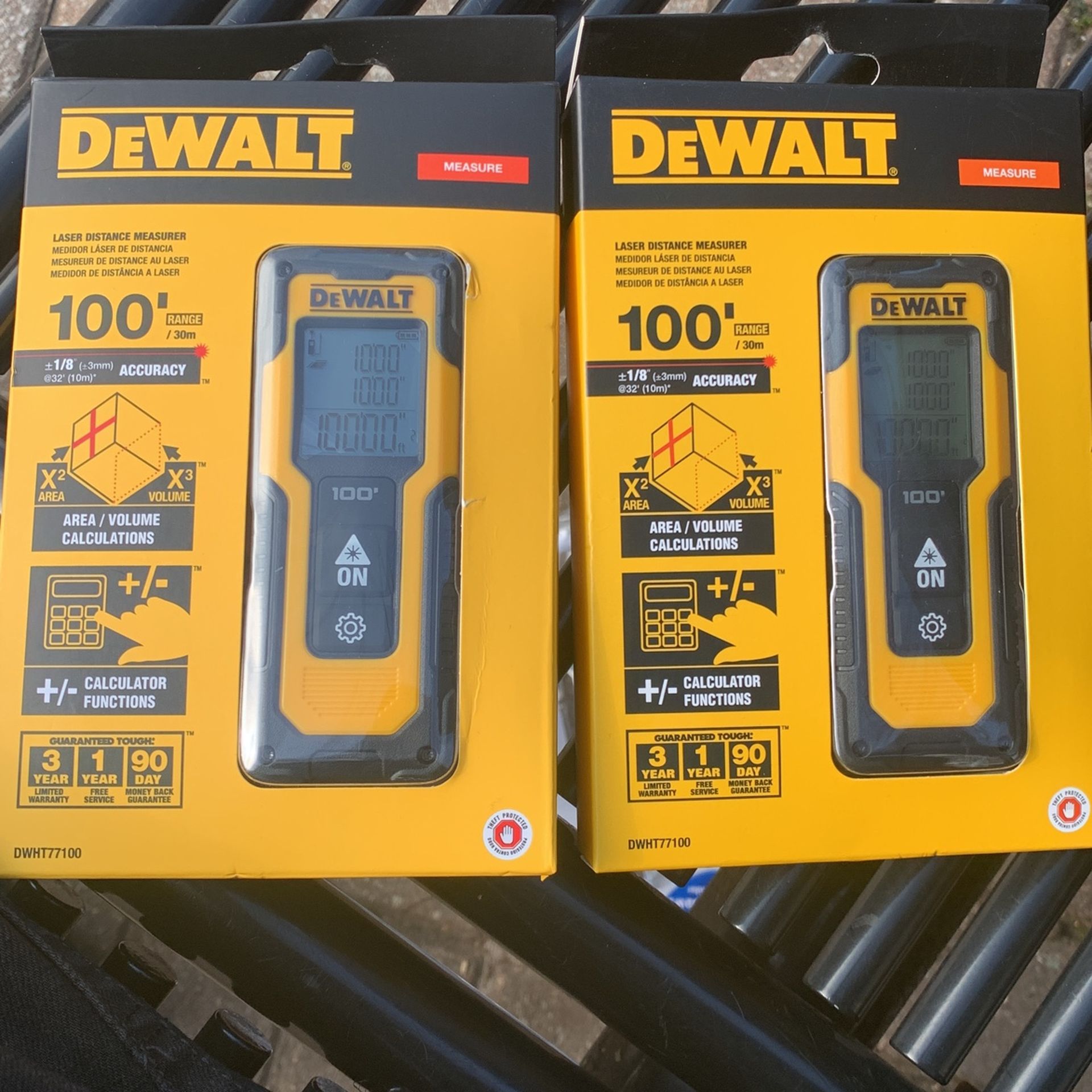 Dewalt… Laser Distance Measurer 100’rang30m