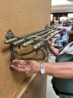Antique Brass Hat & Coat Rack 1800’s
