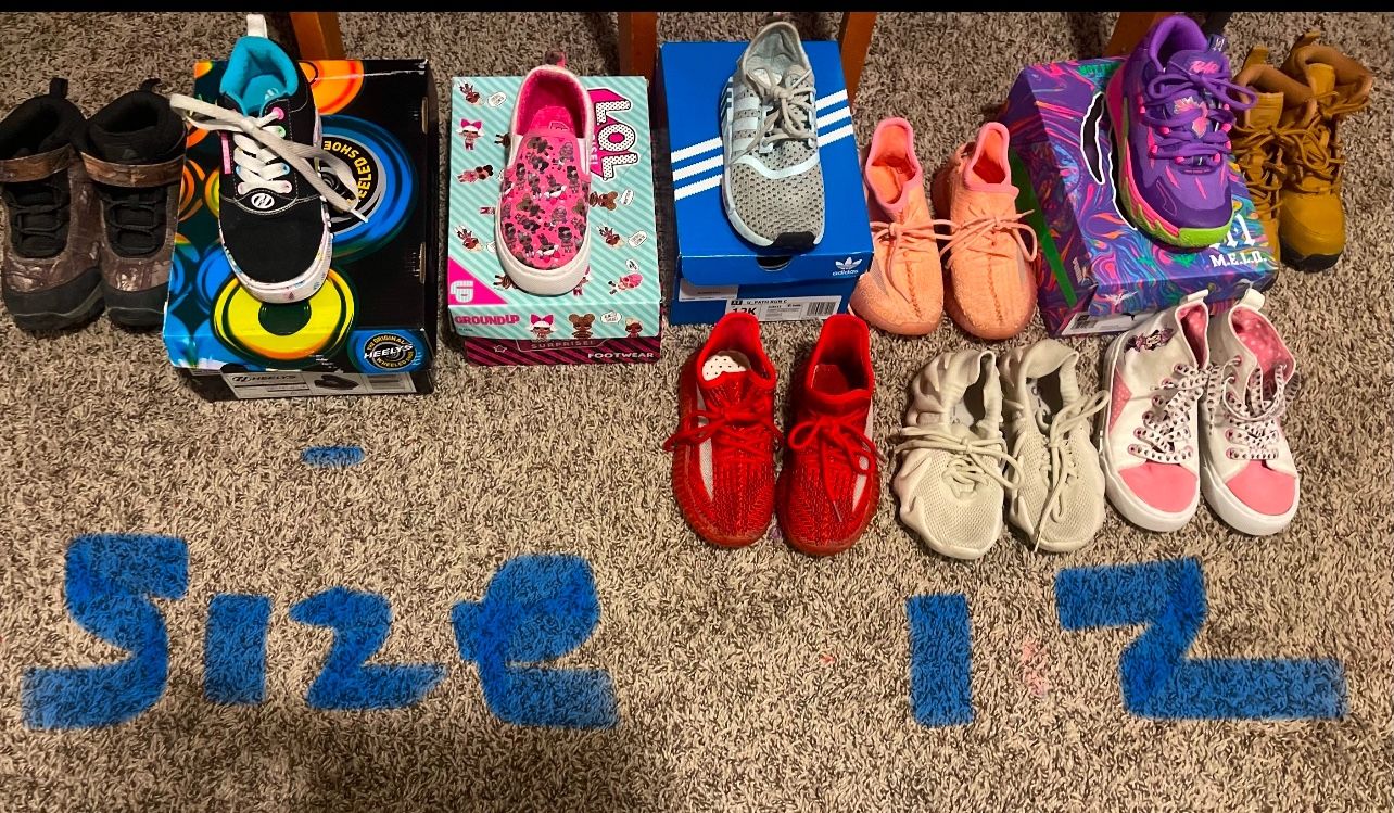 Lots Of Children Shoes