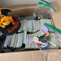Lot of 3000+ Modern Pokémon Bulk - Common, Uncommon, Reverse Holo - Varying Sets + Dice, Coins ,Charizard Ex