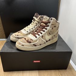Nike Vandal Supreme Hi Premium Light Chocolate 307815-221 Us 9.5