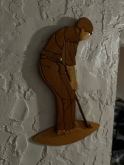 Handcrafted wooden wall art piece