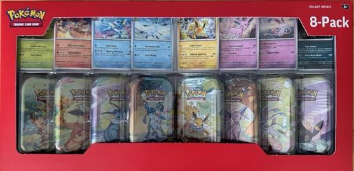 Costco pokemon prismatic evolutions tin set