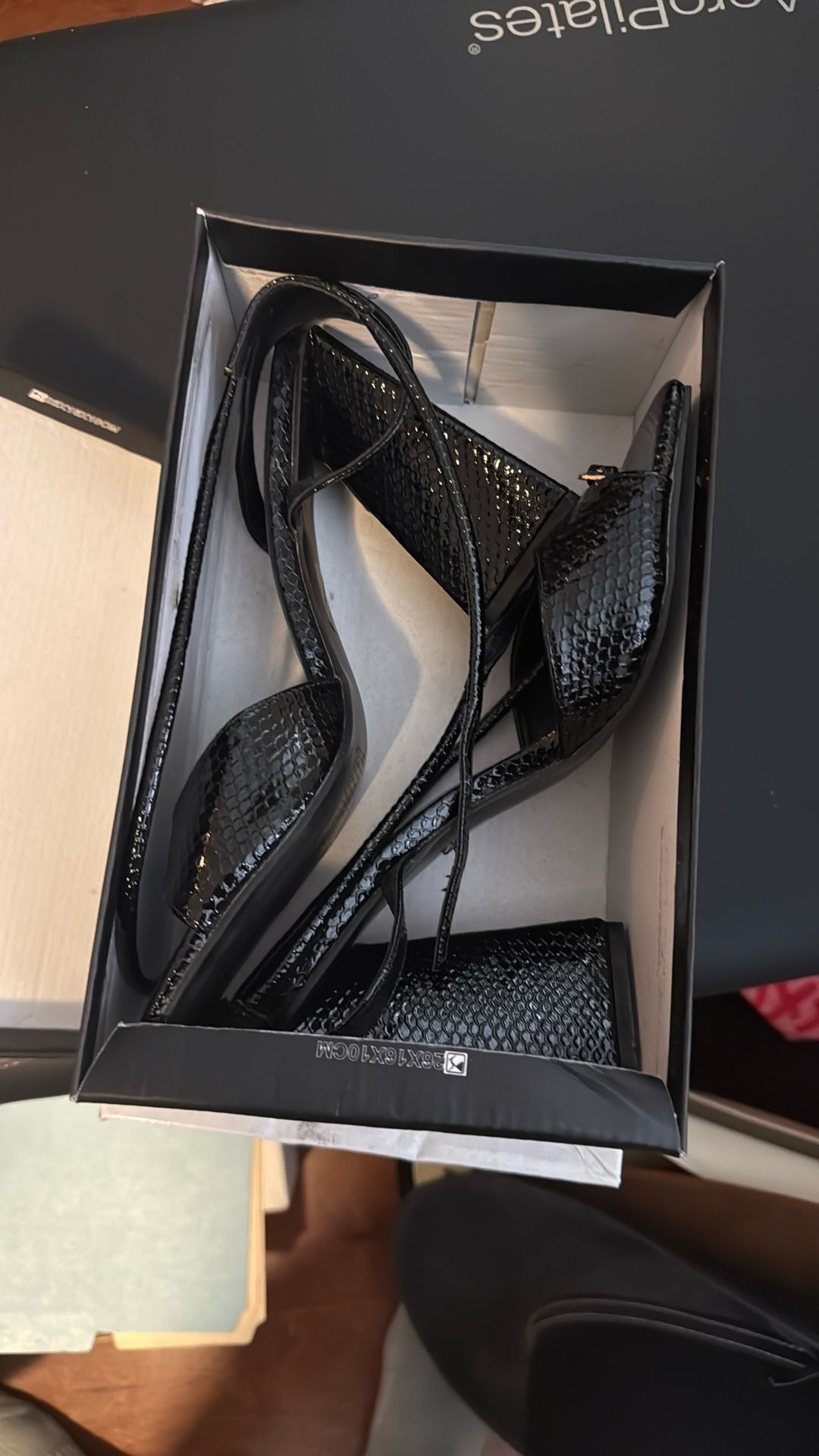 Women’s Black Snake Heels