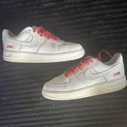 Nike af1 supremes lows white