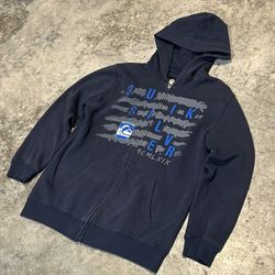 Vintage Navy Quicksilver Zip Up Hoodie 