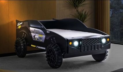Brand New Black Jeep Design Twin Bed Frame