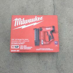 Milwaukee M12 Pin Nailer 23g Tool Only New 