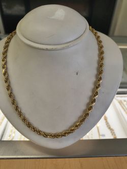 14k solid gold necklace 20 Long 45.1 grams layaway available 10% down if you interested please make sure you ask for Maribel thank you