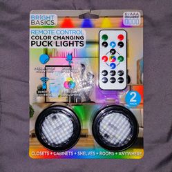 NEW remote control color changing puck lights