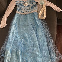 Elsa Dress/ Elsa Braid Hair Clip