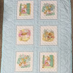 New!!! Handmade Brambly Hedge Baby Quilt 53x36”
