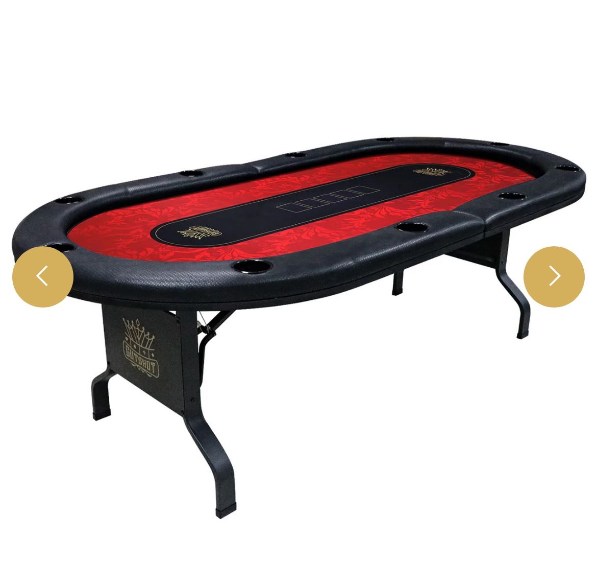 10 Player Folding Poker Table With Foldable Legs