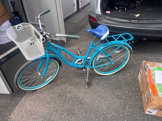blue Schwinn Delmar Beach Cruiser bicycle