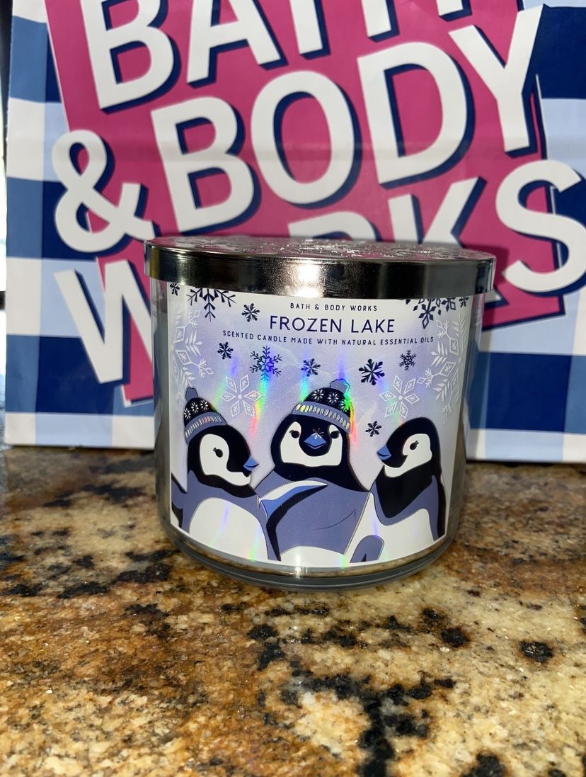 Bath & Body Works Frozen Lake 3 Wick Candle 