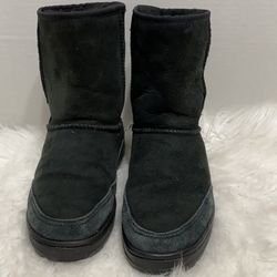 UGG Australia Ultra Short #5225 Black Suede Winter Boots Women’s Size W7