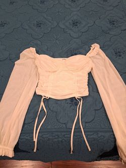 White long sleeve tank top shirt