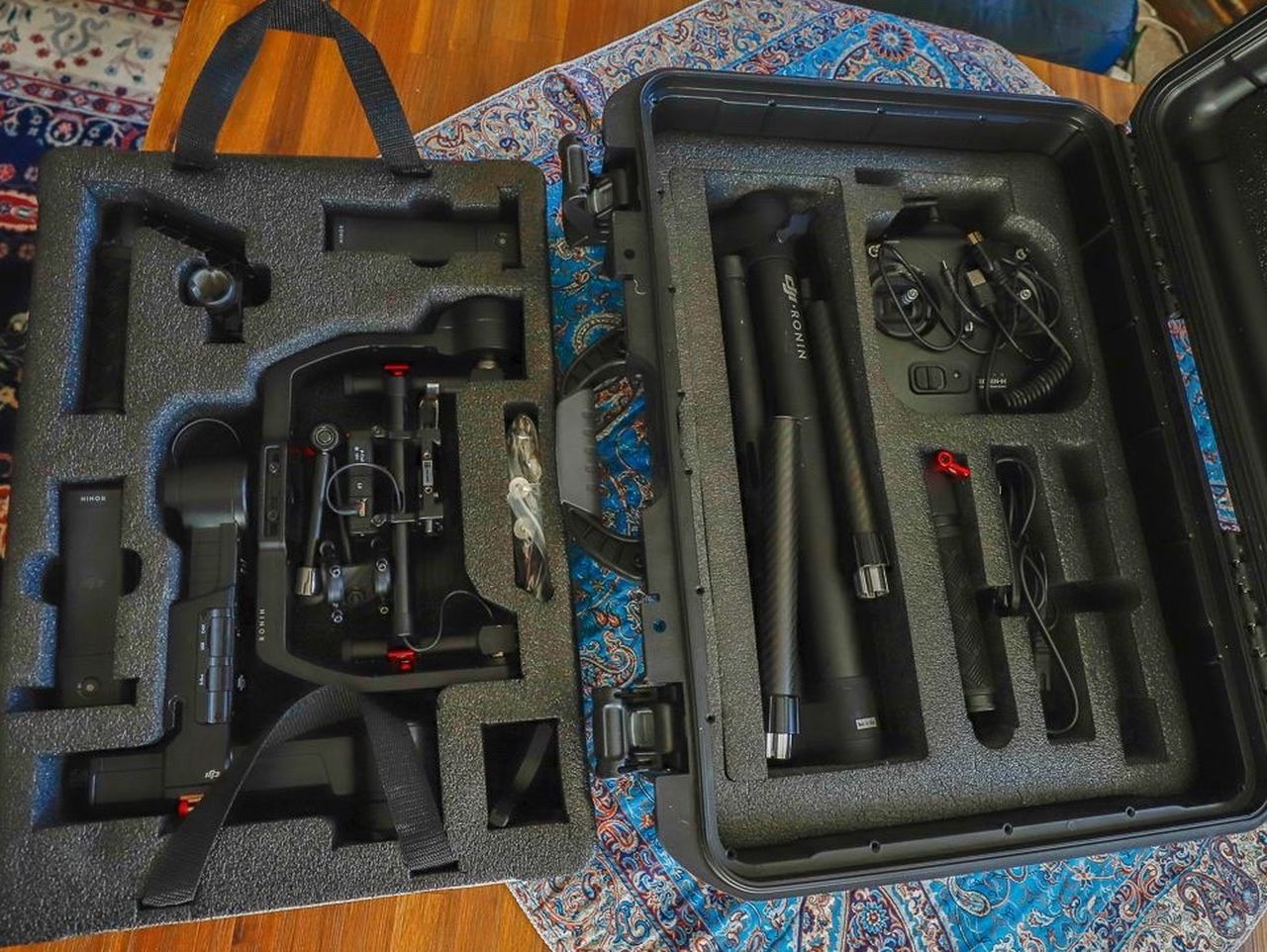 DJI Ronin-M 3-Axis Handheld Gimbal Stablizer + GyroVo Ronin Arm + Nanuk 940 Case With Foam